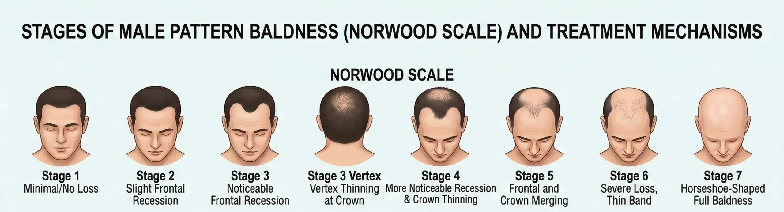 8 current treatments to stop balding - Perseus Hair Care